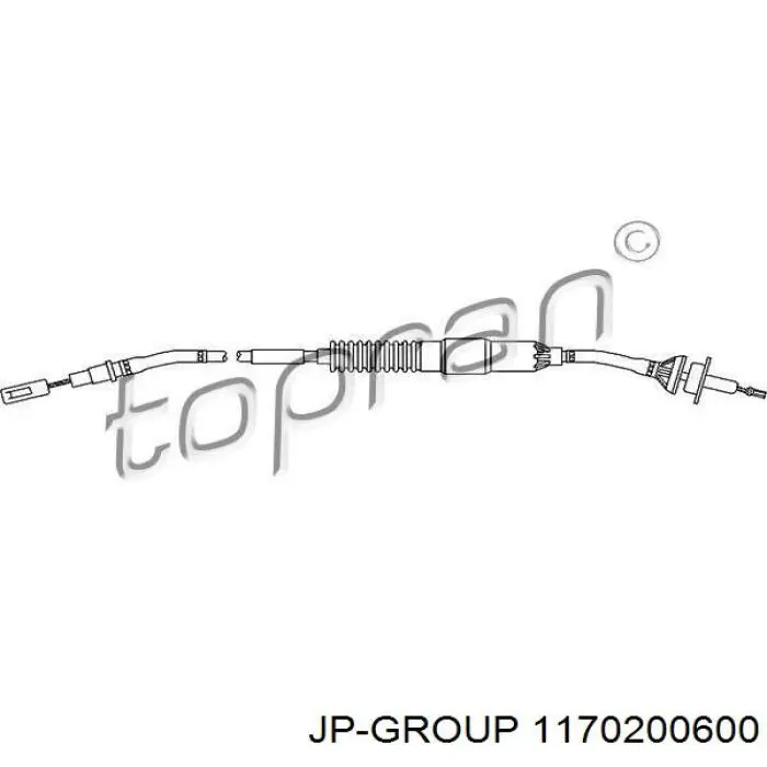 Трос сцепления JP Group 1170200600