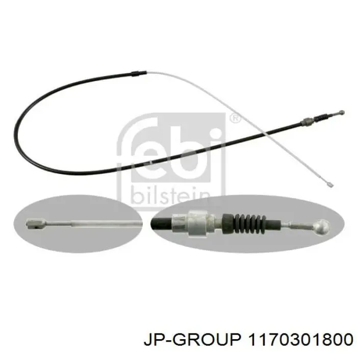 Задний трос ручника JP Group 1170301800 цена, от 7.26 USD