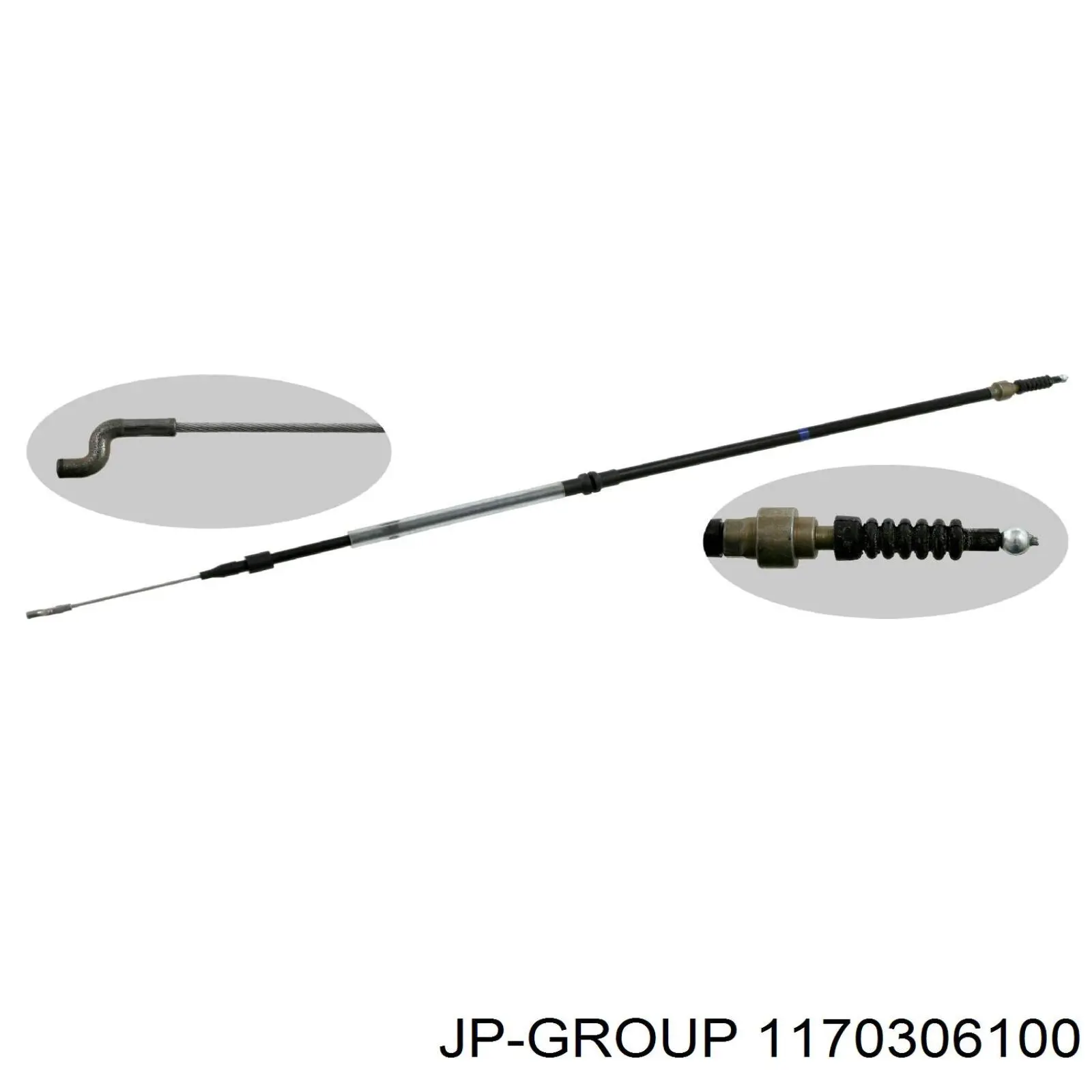 Cable de freno de mano trasero derecho/izquierdo 1170306100 JP Group