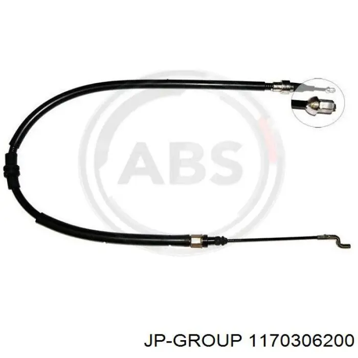 Задний трос ручника JP Group 1170306200 цена, от 7.85 USD