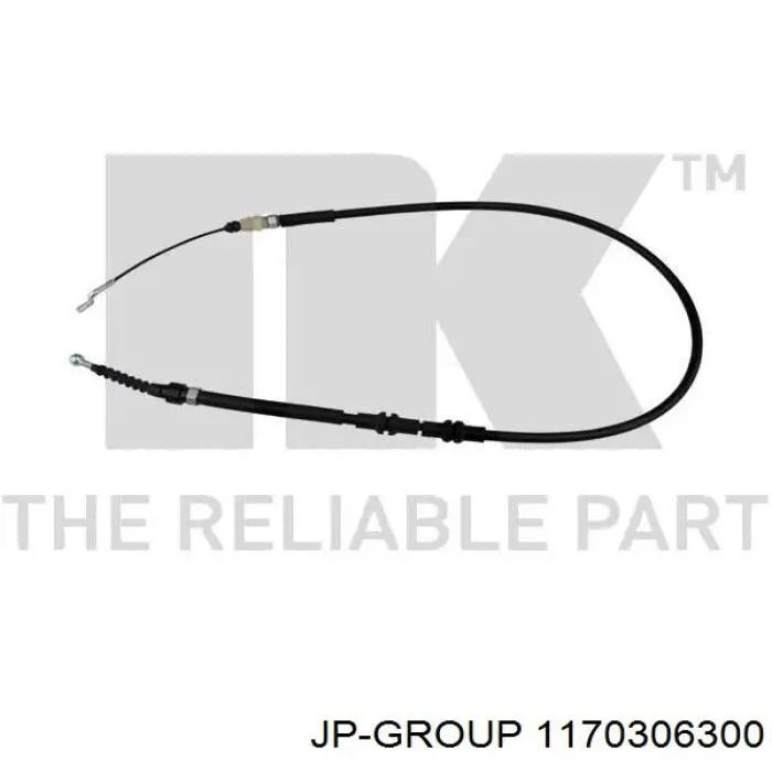 Задний трос ручника JP Group 1170306300 цена, от 9.60 USD