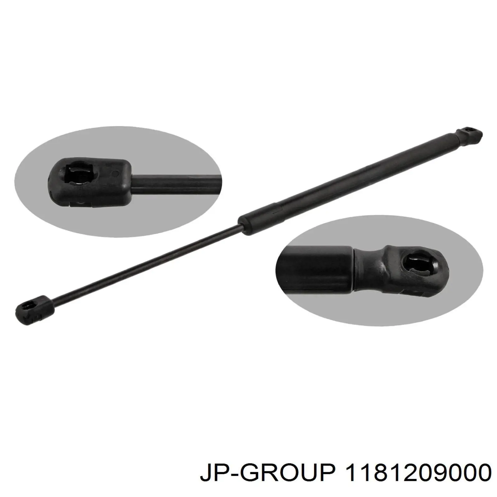 1181209000 JP Group amortecedor de tampa de porta-malas (de 3ª/5ª porta traseira)