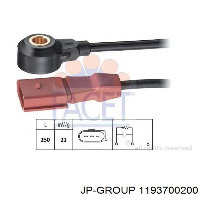 Купить 1193700200 JP Group Датчик детонации