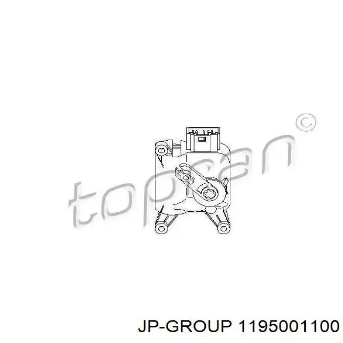 Купить 1195001100 JP Group Моторчик заслонки печки