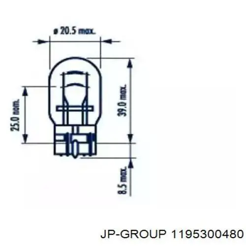Правый стоп JP Group 1195300480