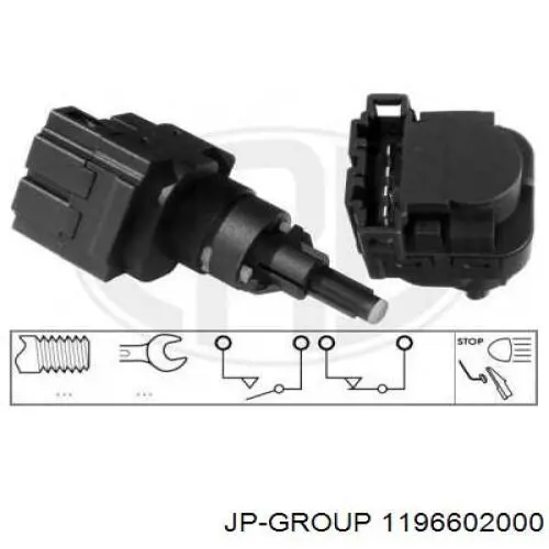 Купить 1196602000 JP Group Лягушка стоп сигнала