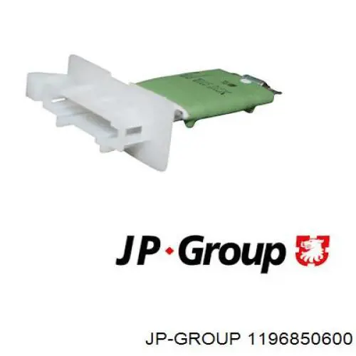 Резистор (сопротивление) вентилятора печки (отопителя салона) JP Group 1196850600
