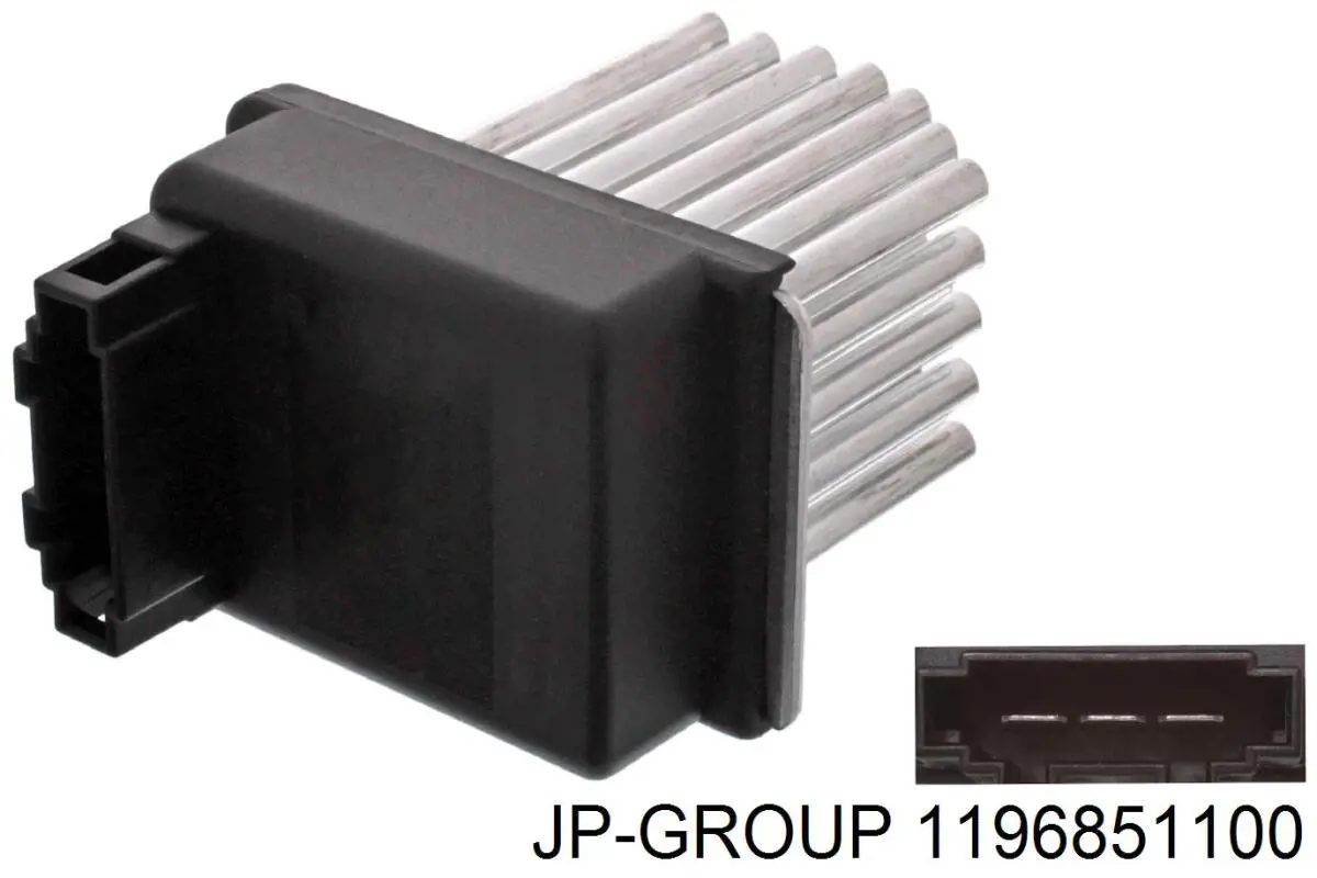 1196851100 JP Group резистор (сопротивление вентилятора печки (отопителя салона))