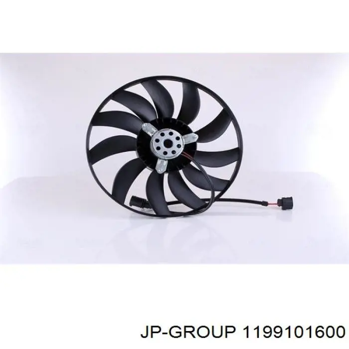 Купить 1199101600 JP Group Электровентилятор охлаждения в сборе (мотор+крыльчатка) левый