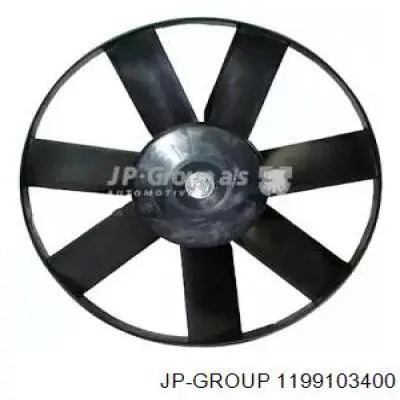 Ventilador (rodete +motor) refrigeración del motor con electromotor completo 1199103400 JP Group