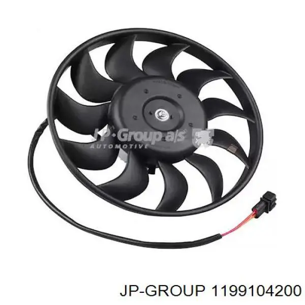 Вентилятор (крыльчатка) радиатора охлаждения JP Group 1199104200