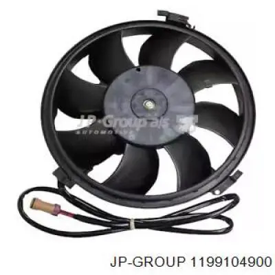 Ventilador (rodete +motor) refrigeración del motor con electromotor completo 1199104900 JP Group