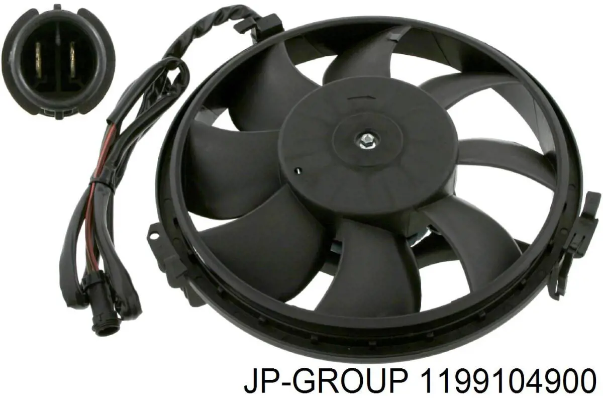 Купить 1199104900 JP Group Электровентилятор охлаждения в сборе (мотор+крыльчатка)