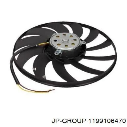 Ventilador (rodete +motor) refrigeración del motor con electromotor completo 1199106470 JP Group