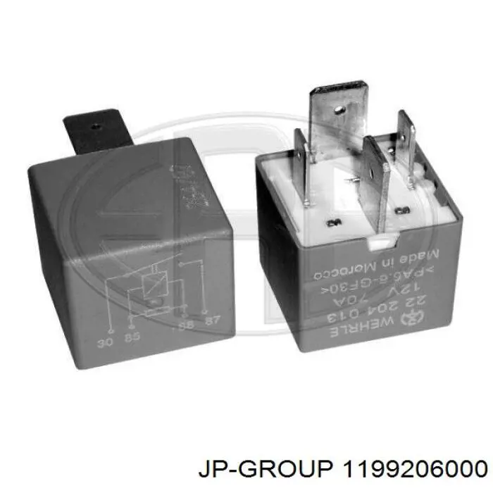 Реле вентилятора JP Group 1199206000 цена, от 2.53 USD