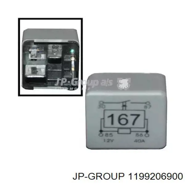 Реле электробензонасоса JP Group 1199206900