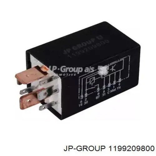 Реле электробензонасоса JP Group 1199209800