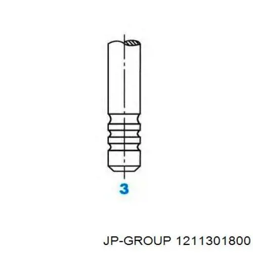 Клапан впускной JP Group 1211301800