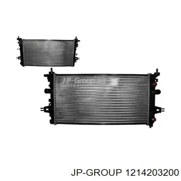 Радиатор 1214203200 JP Group