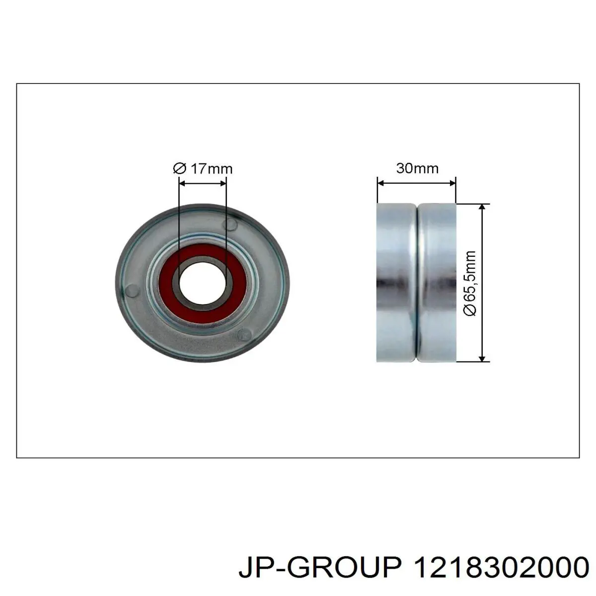 Натяжной ролик JP Group 1218302000 цена, от 10.40 USD