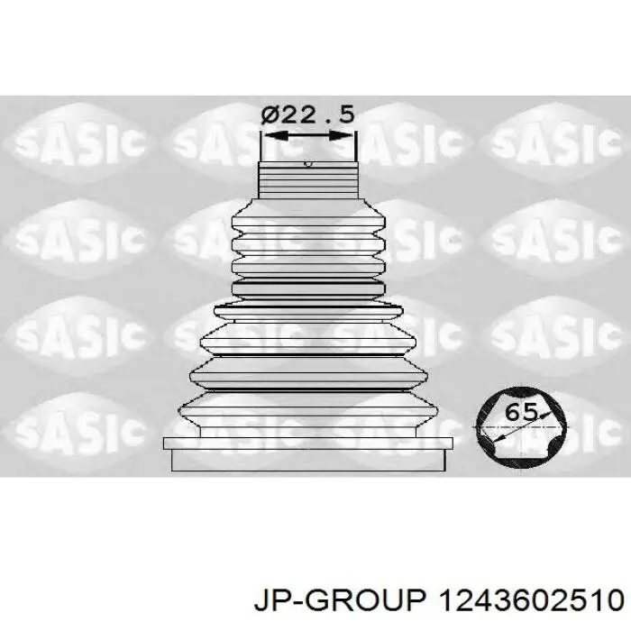 Купить 1243602510 JP Group Пыльник гранаты наружный, передний
