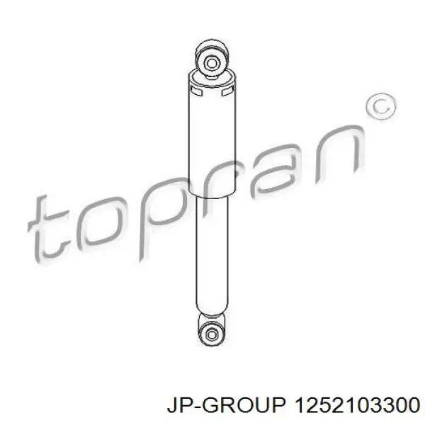 Купить 1252103300 JP Group Амортизатор задней подвески