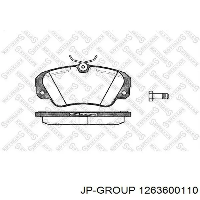 Колодки JP Group 1263600110 цена, от 16.13 USD