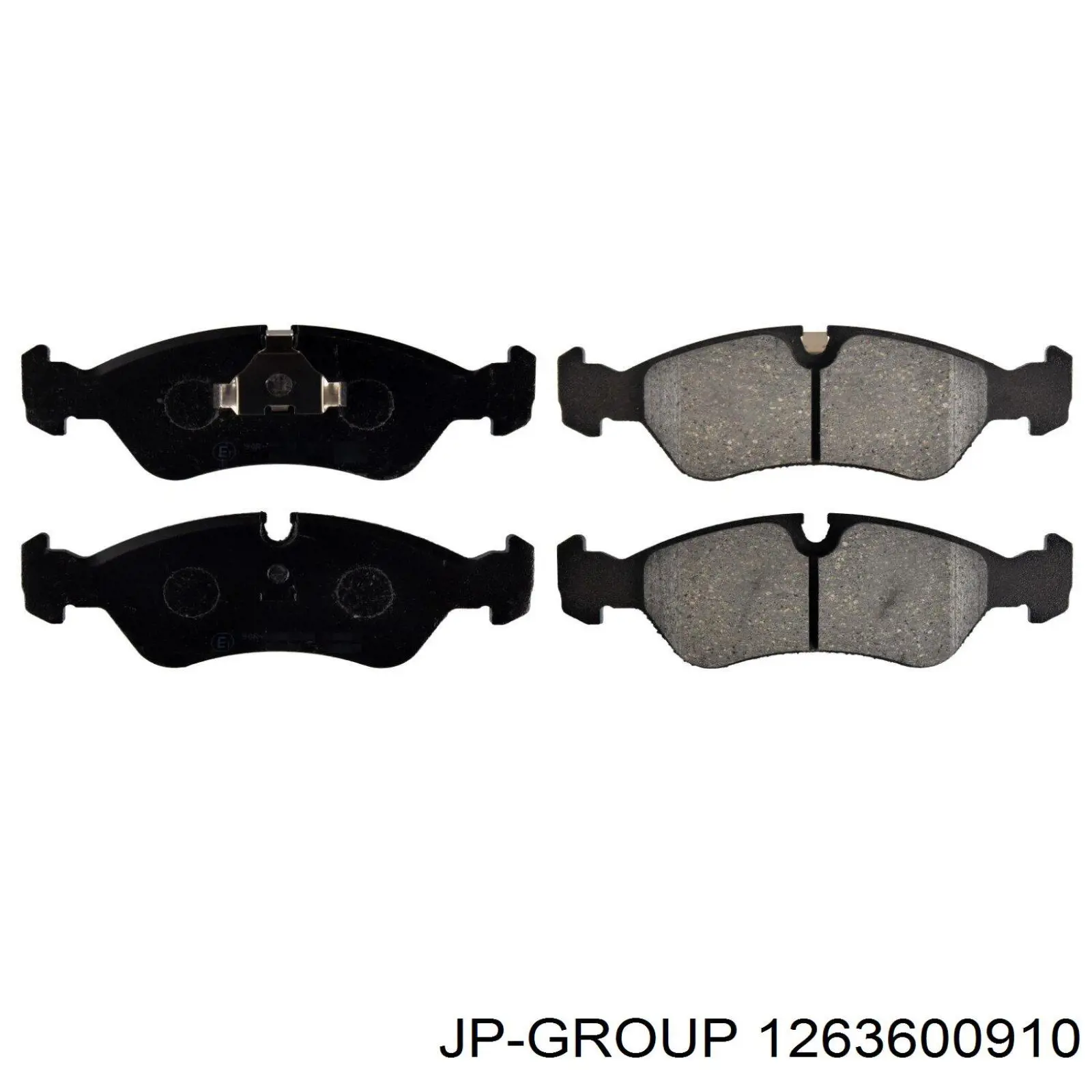 1263600910 JP Group колодки тормозные передние дисковые