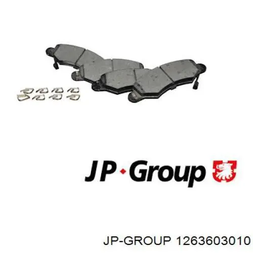 1263603010 JP Group колодки тормозные передние дисковые