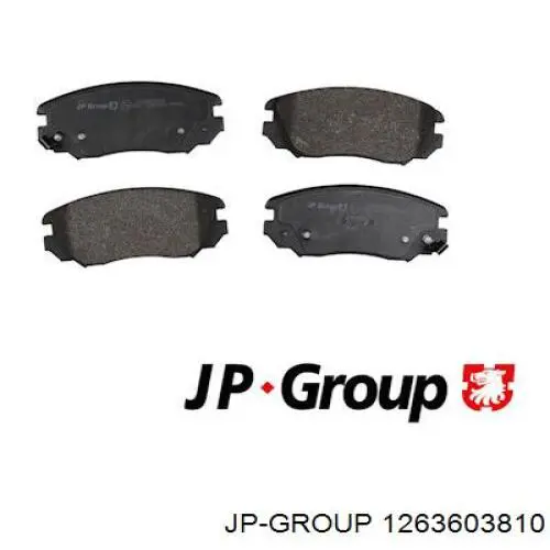 Передние тормозные колодки 1263603810 JP Group