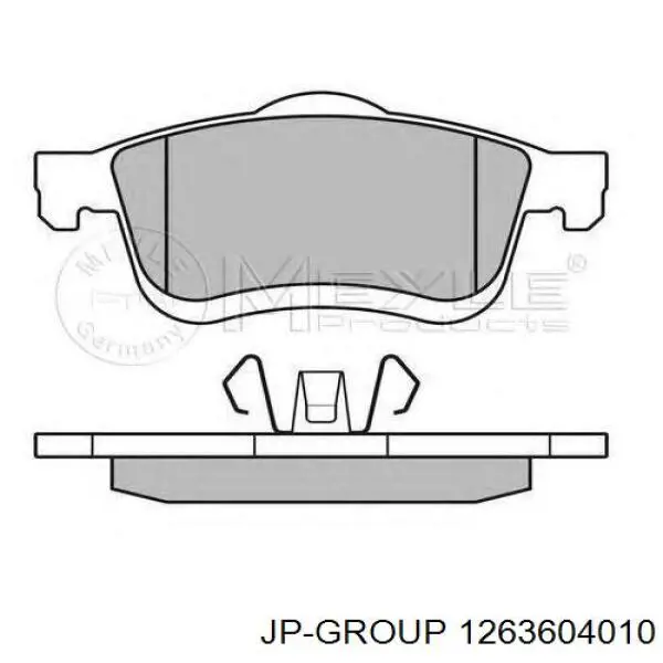 Купить 1263604010 JP Group Колодки тормозные