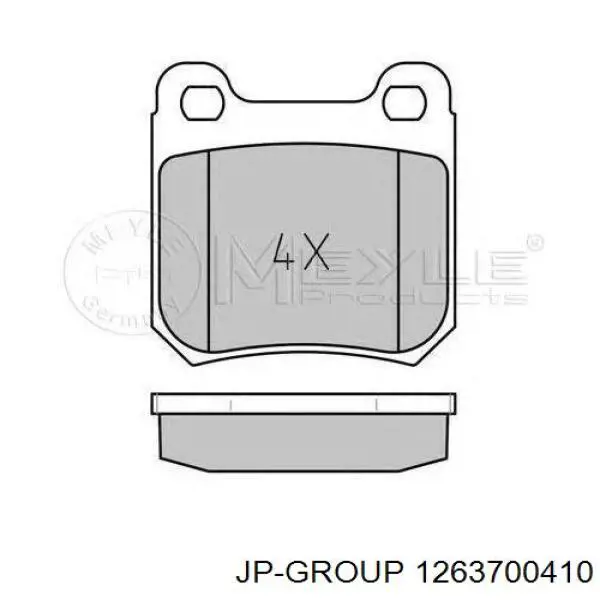 Задние дисковые колодки JP Group 1263700410