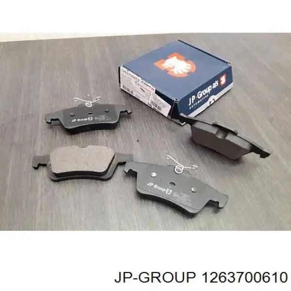 1263700610 JP Group колодки тормозные задние дисковые
