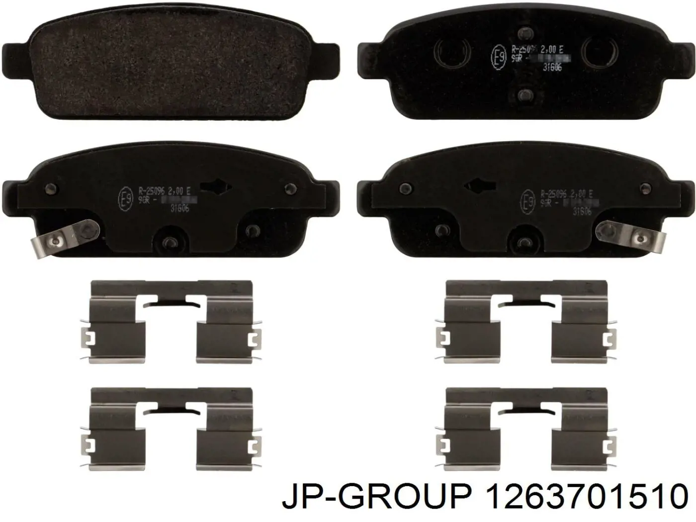 Задние тормозные колодки 1263701510 JP Group