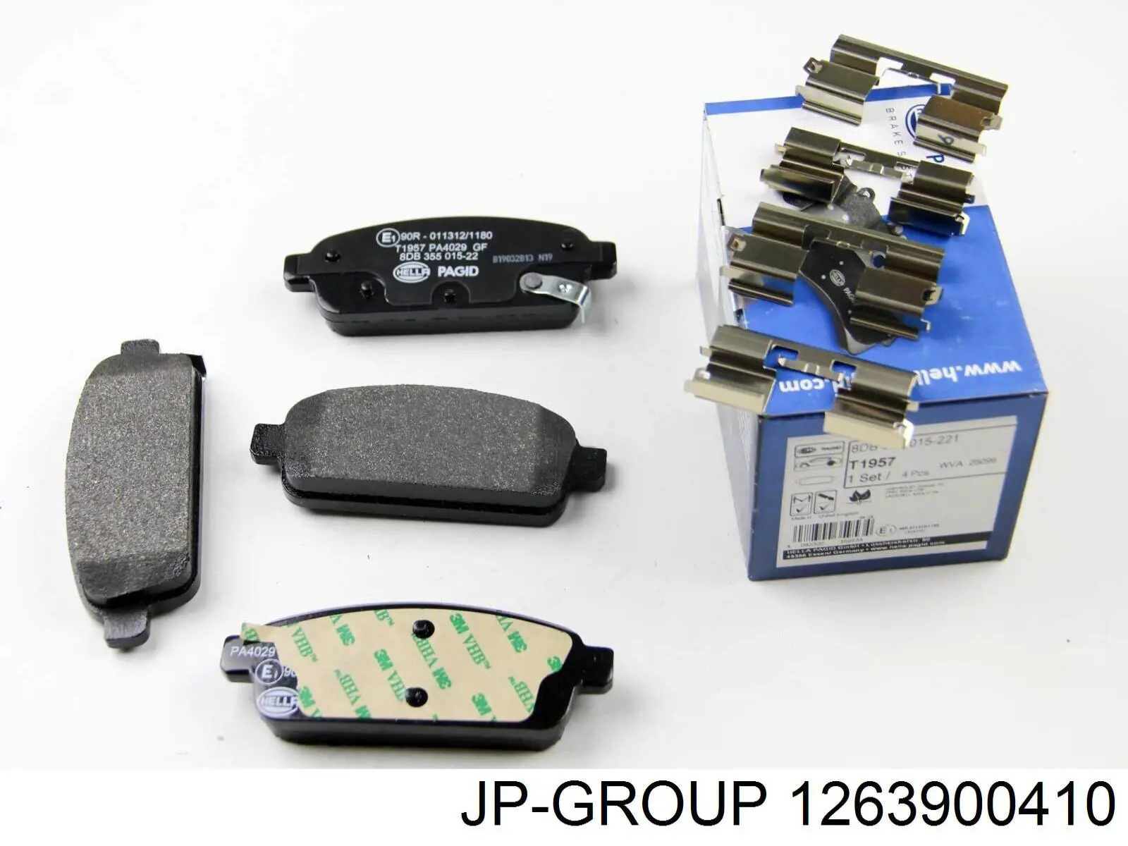 Задние барабанные колодки 1263900410 JP Group