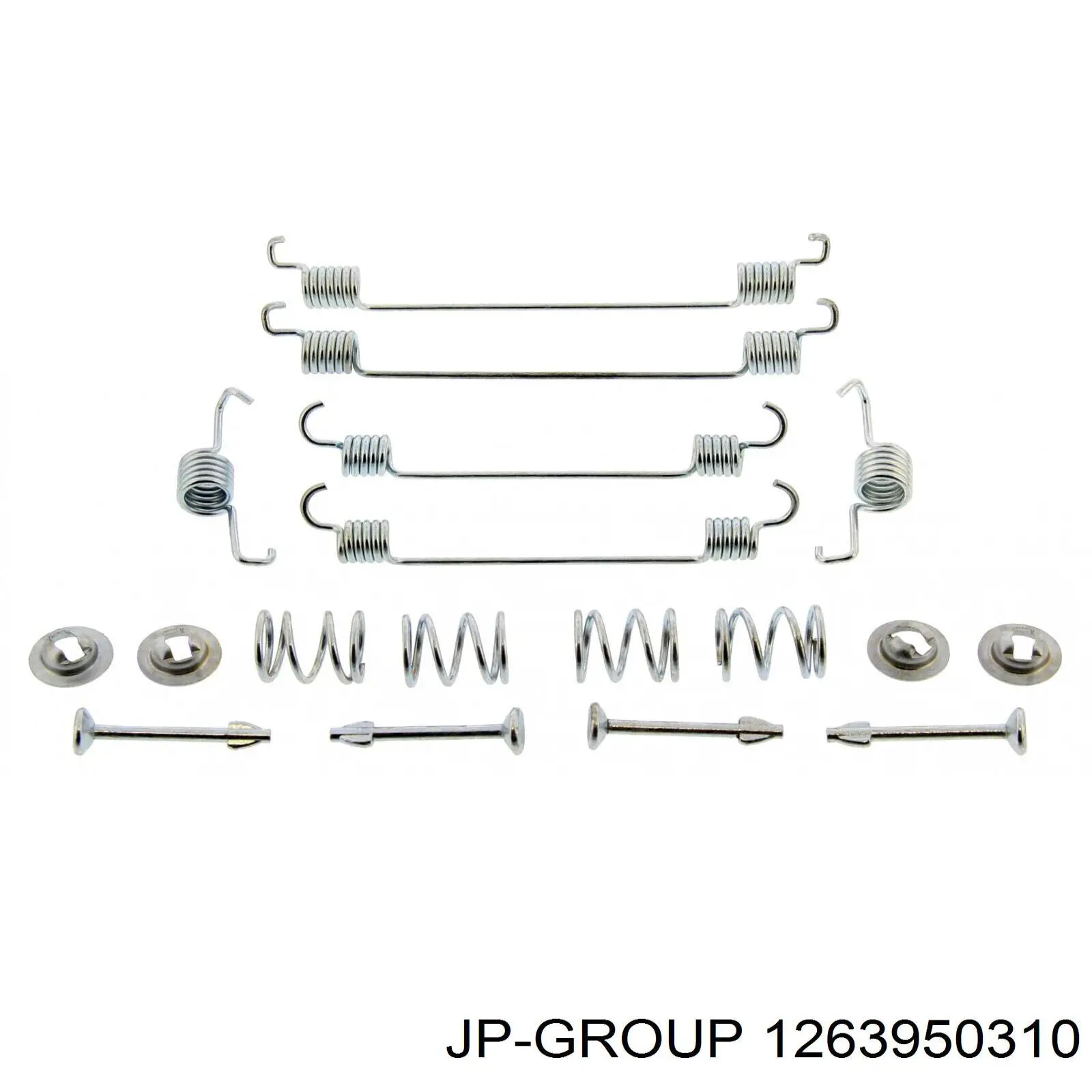Монтажный комплект задних барабанных колодок JP Group 1263950310