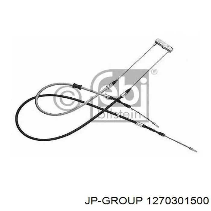 Cable de freno de mano trasero derecho/izquierdo 1270301500 JP Group