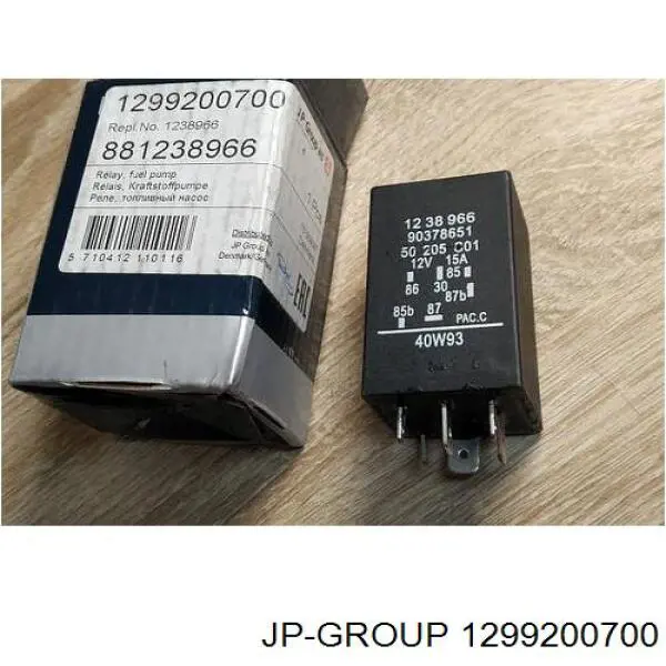 Реле электробензонасоса JP Group 1299200700