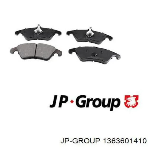 1363601410 JP Group колодки тормозные передние дисковые
