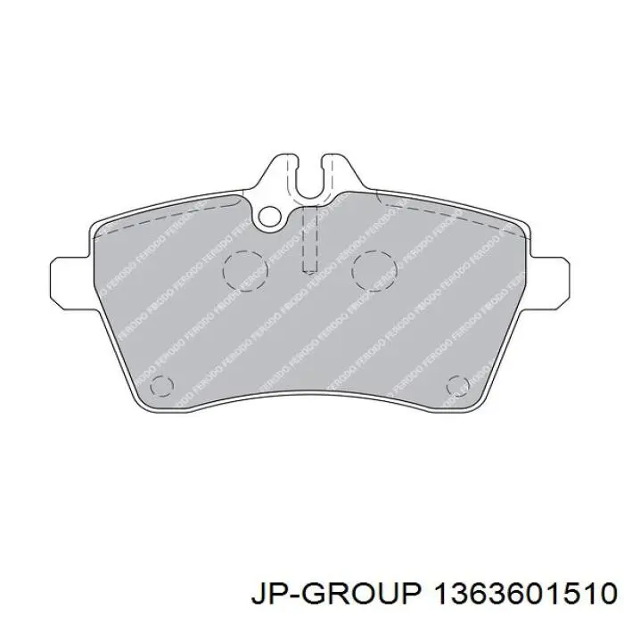 Передние тормозные колодки 1363601510 JP Group