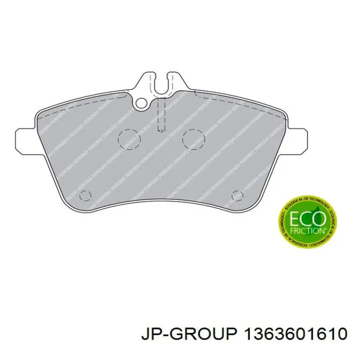 Купить 1363601610 JP Group Колодки тормозные