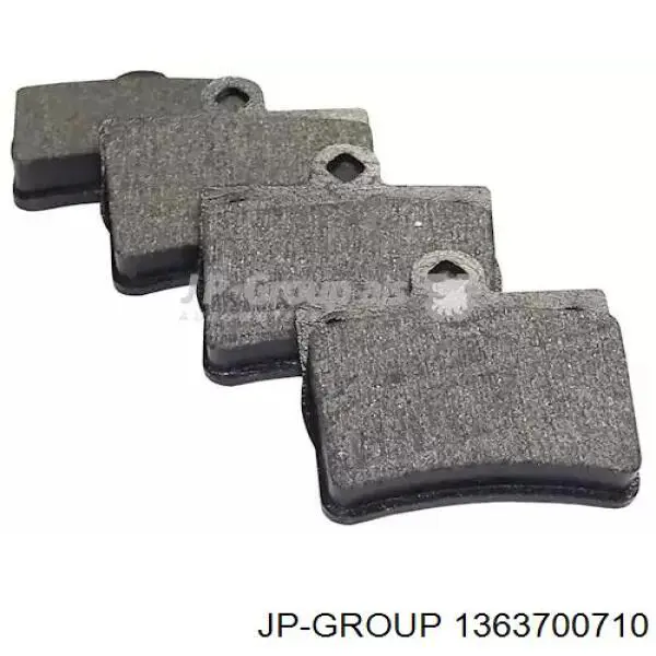 1363700710 JP Group колодки тормозные задние дисковые