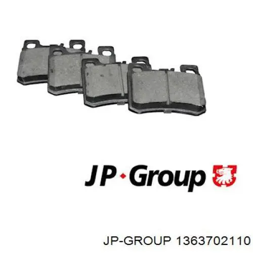 1363702110 JP Group колодки тормозные задние дисковые
