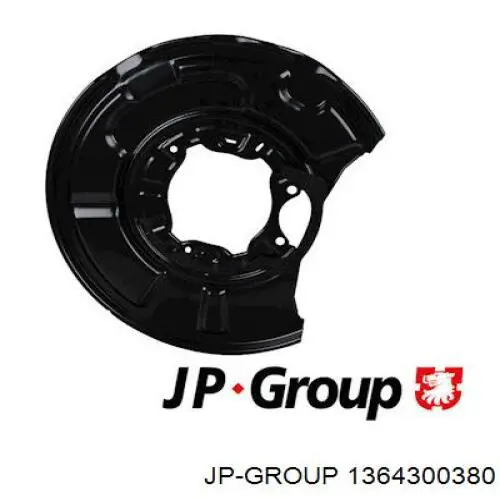Защита тормозного диска заднего правая JP Group 1364300380