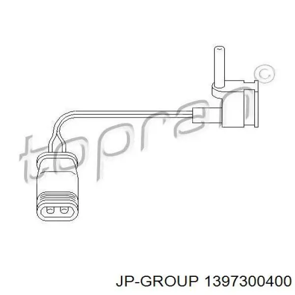 Contacto de aviso, desgaste de los frenos, delantero izquierdo 1397300400 JP Group