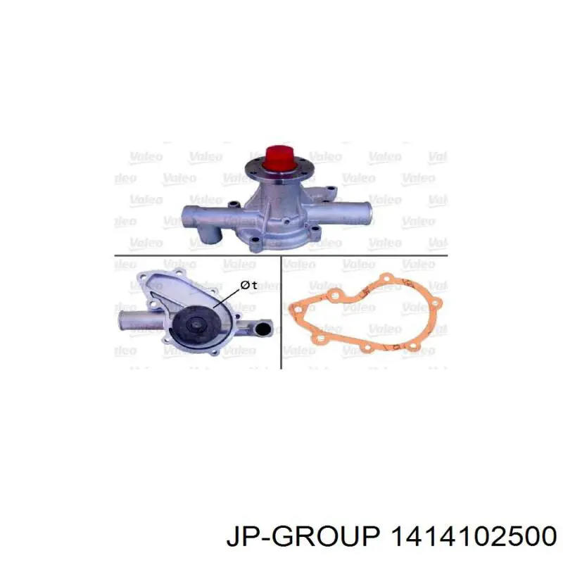 Bomba de agua 1414102500 JP Group