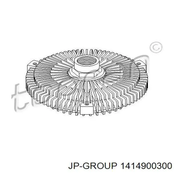 Embrague, ventilador del radiador 1414900300 JP Group