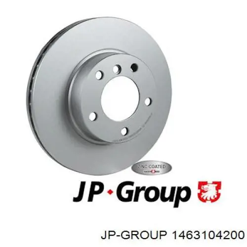 1463104200 JP Group диск тормозной передний