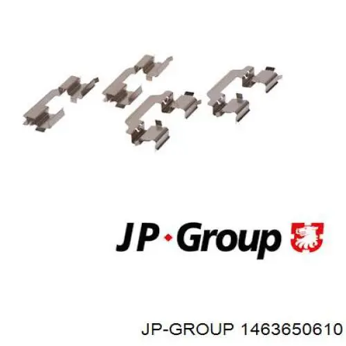 1463650610 JP Group комплект пружинок крепления дисковых колодок передних