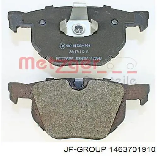 Купить 1463701910 JP Group Колодки тормозные задние, дисковые